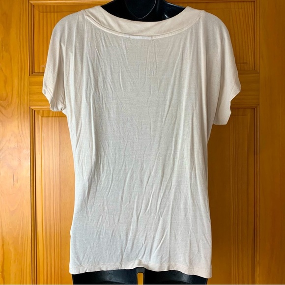 Apt 9 Sequined Taupe Tee, Size M - Picture 4 of 5